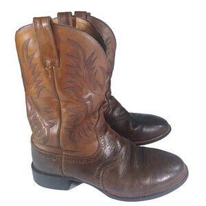 Ariat Mens Stockman Cowboy Western Boots Brown 34912 Leather Size 10 EE